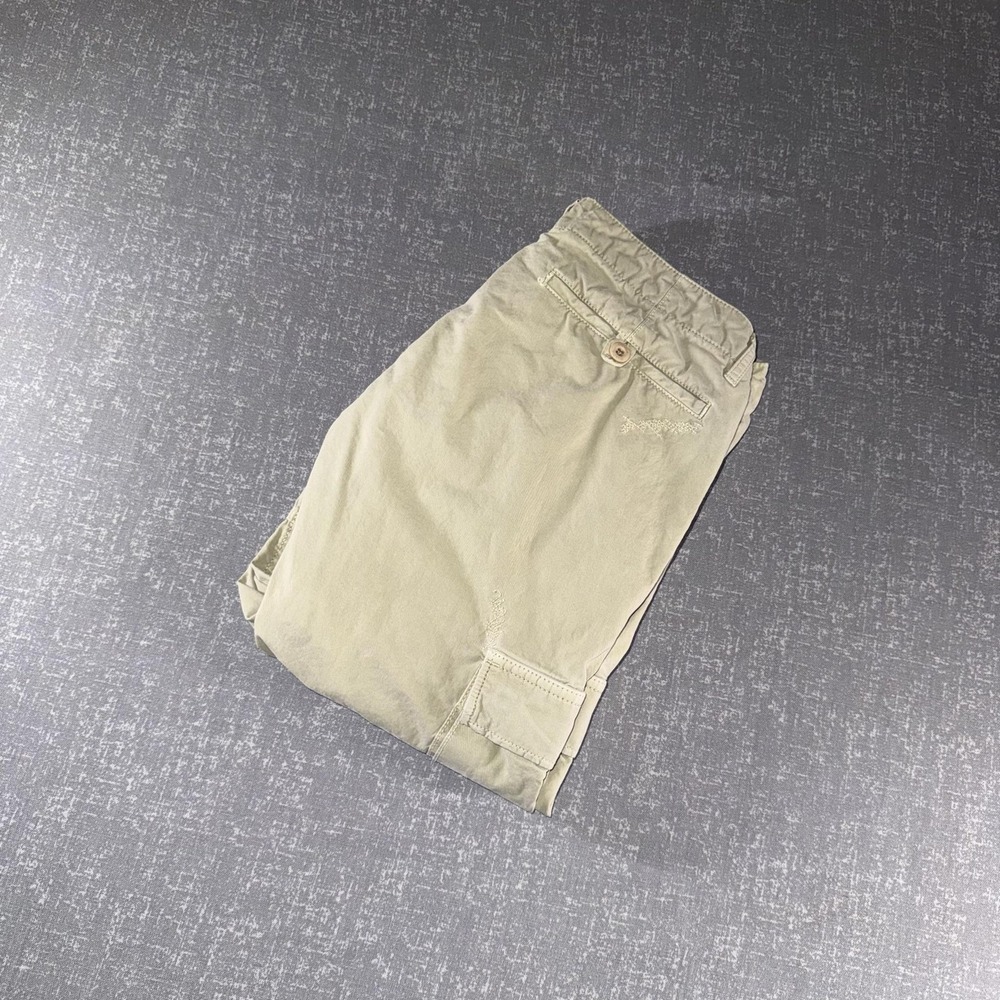 Ovadia‎ Pants Mens 32x29 Beige Cargo 100% Cotton Drawstring Hem Travel Casual
